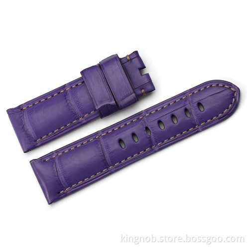 OP-337W Genuine Assolutamente Calf Leather Watch Strap - purple